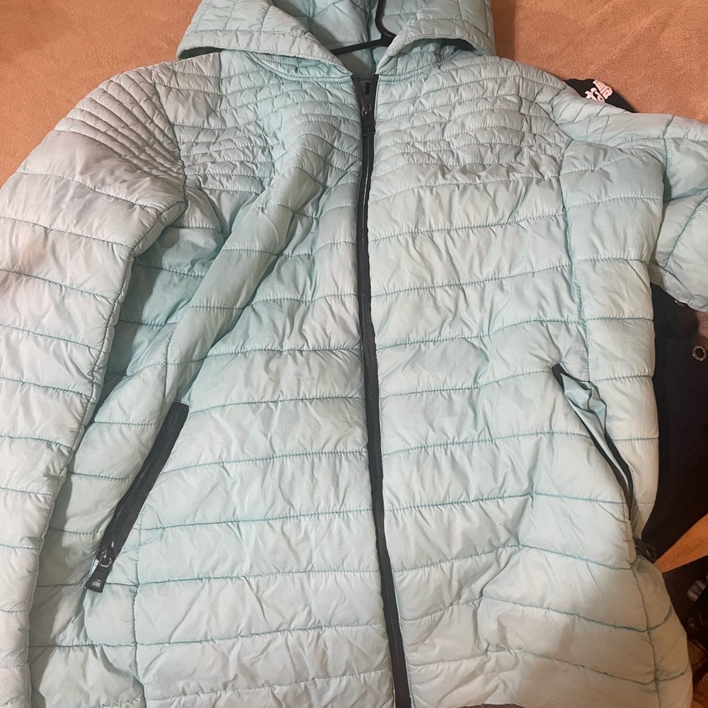 Point Zero Women's Sky Blue Quilted Ski Jacket